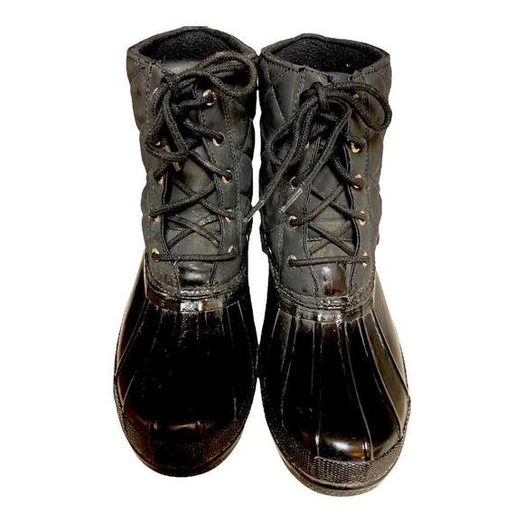 Women's Paul Sperry Gosling Duck Waterproof Quilted Top Rubber Boots STS83693 - Picture 4 of 9